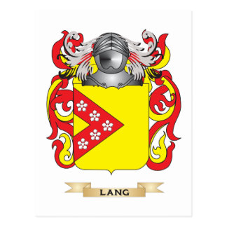 lang crest family postcard arms coat germany postcards