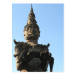 Lao Giant Demon ... Buddha Park, Vientiane, Laos Postcard