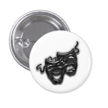 Large Black Masks Mini Button
