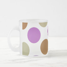 Large Blue And Brown Dots Coffee Mug