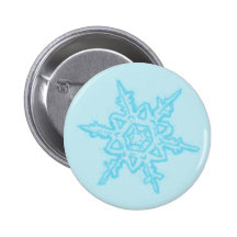 Large Christmas Snowflake Button