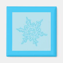 Large Christmas Snowflake Refrigerator Magnet