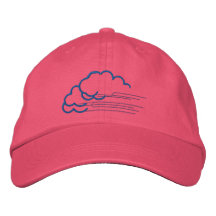 Large Clouds Embroidered Baseball Caps