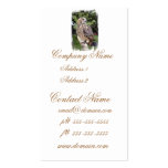 Large Owl on Fence Business Cards