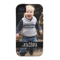 Large photo personalise your own black band casemate cases