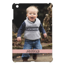 Large photo personalise your own pink band ipad mini cases