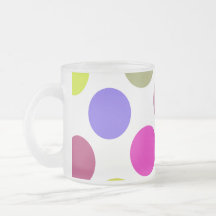 Large Pink And Purple Dots Mug