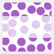Large Purple Dots on White. Sticker