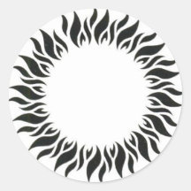 Large Tribal Sun Sticker