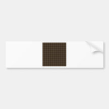 Large Weave - Cafe Noir Bumper Stickers