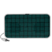 Large Weave - Deep Jungle Green Portable Speakers