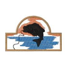 Largemouth Bass Embroidered Polo Shirt