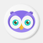 Larry the Purple Owl (Original) Magnet
