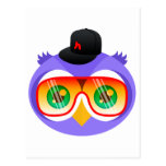 Larry the Purple Owl (Shades Version) Postcard