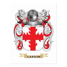 Larson Coat of Arms (Family Crest) Post Cards