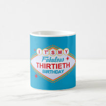 Las Vegas 30th Birthday Mugs