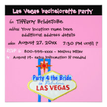 Las Vegas Bachelorette Final Fling Personalized Announcements