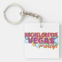 Las Vegas bachelorette wedding bridal shower party key chains