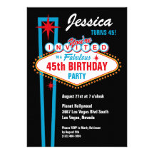 Las Vegas Custom Invitation
