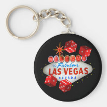Las Vegas Lucky Dice Keychain