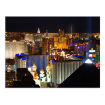 Las Vegas night time Post Cards