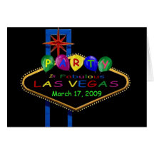 Las Vegas Party March 17, 2009 Card