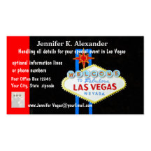 Las Vegas Party Planner Events Business Card