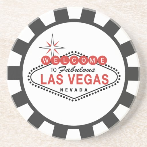 Las Vegas Poker Chip coasters