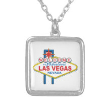Las Vegas Retro Sign Custom Necklace