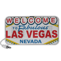 Las Vegas Retro Sign Laptop Speaker