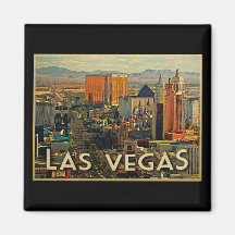 Las Vegas Skyline Refrigerator Magnets