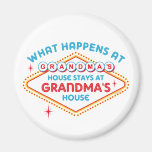 Las Vegas Stays At Grandma's Fridge Magnet