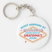 Las Vegas Stays At Grandma's Keychains