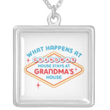Las Vegas Stays At Grandma's Necklace