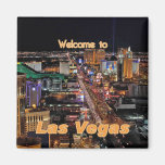 Las Vegas Strip at Night Refrigerator Magnet