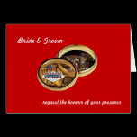 Las Vegas Wedding Rings Card cards
