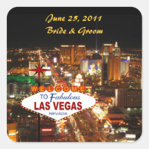 Las Vegas Wedding Sticker