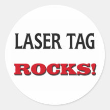 Laser Tag Rocks Sticker
