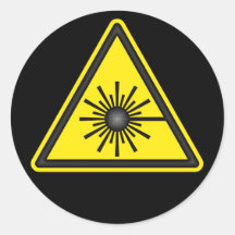 Laser Warning Symbol Sticker