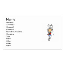Lasso Cowgirl T-shirts and Gifts Business Card