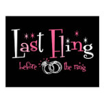 Last Fling Before The Ring Post Card