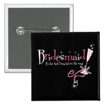 Last Fling Bridesmaid Pin