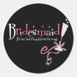 Last Fling Bridesmaid Stickers