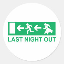 last night out round stickers