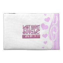 last night single bachelorette wedding party funny travel accessory bag