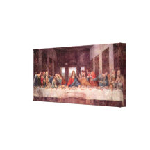 Last Supper by Leonardo da Vinci, Renaissance Art Stretched Canvas Prints