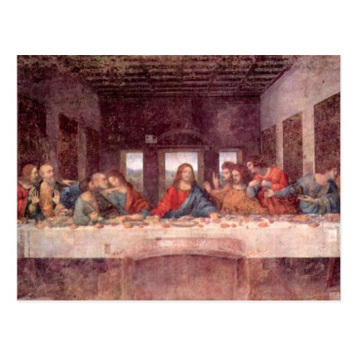 Last Supper by Leonardo da Vinci, Renaissance Art Postcard
