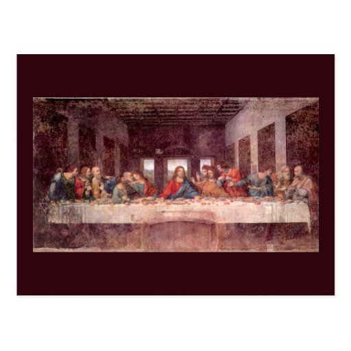 Last Supper by Leonardo da Vinci, Renaissance Art Postcards
