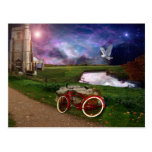 Late for evening prayer.. postcard
