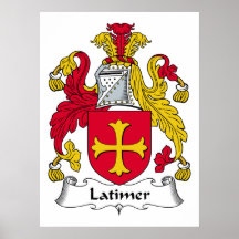 Latimer Family Crest Print